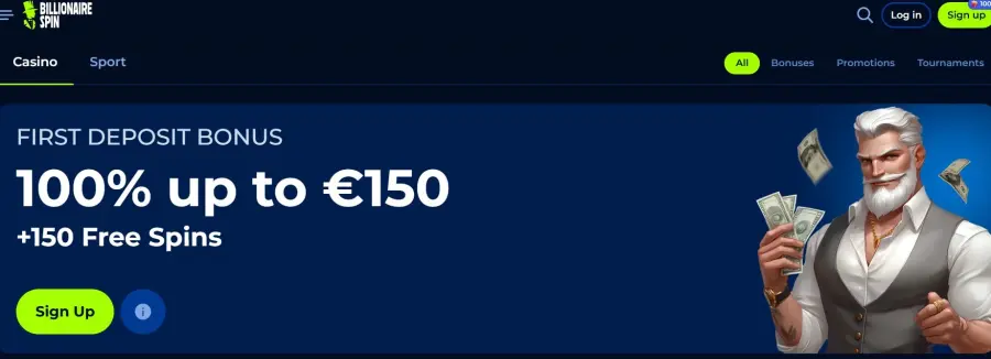 Billionairespin login
